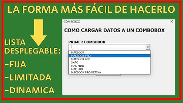COMBOBOX EN FORMULARIO DE EXCEL VBA [LISTA DESPLEGABLE] ✅😉😎