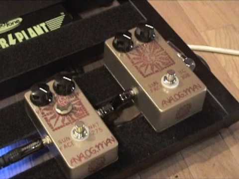 Analogman Sunface fuzz pedal demo comparison of NKT-275 & BC