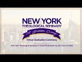 New York Theological Seminary 2020 Virtual Graduation