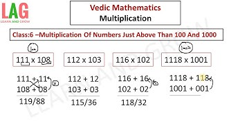 Class 6 - Multiplication (Hindi) | Vedic Mathematics