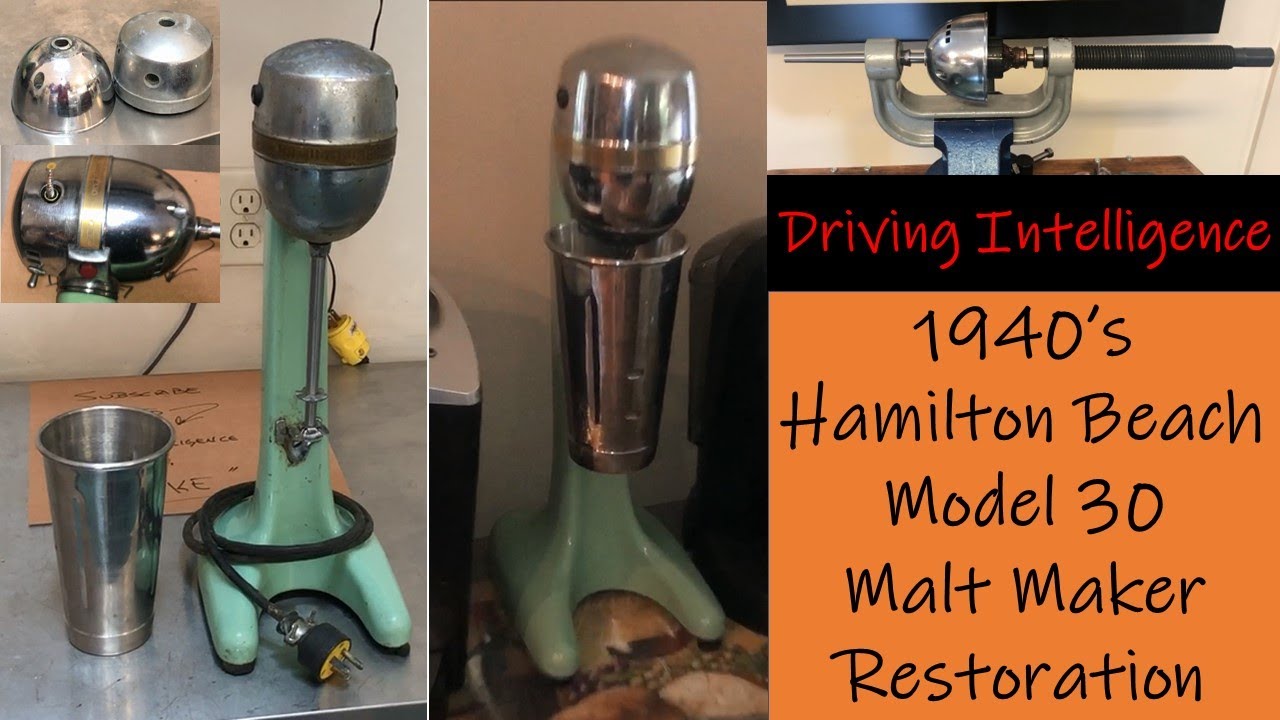 1950's Hamilton Beach Milkshake/malt Triple Head Mixer Auction