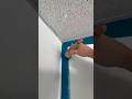 Careful Application of Wall Paint Along the Ceiling Edge for a Clean and Neat Finish #shorts