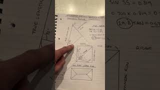 How to work out hip or valley rafter backing angles. #construction #howto #geometry #math