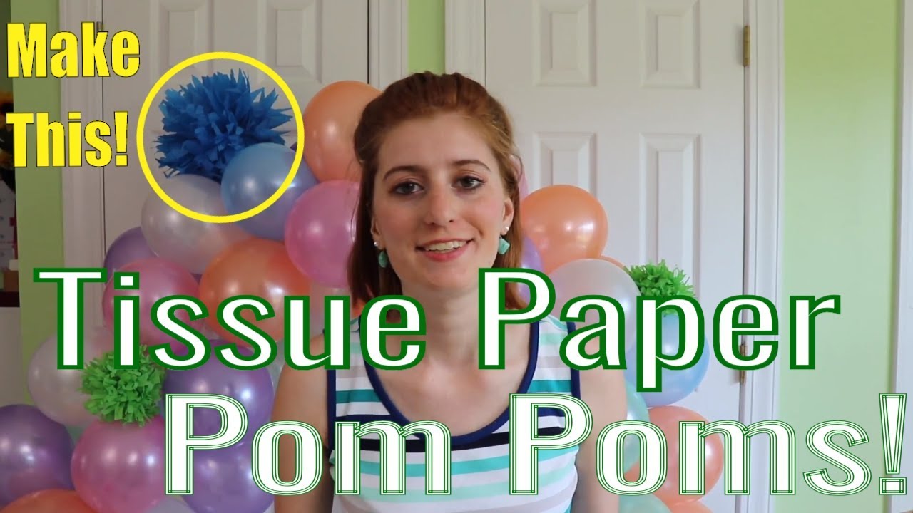 Tissue Paper Pom Pom Easy Tutorial | TuTu Ep 42 - YouTube