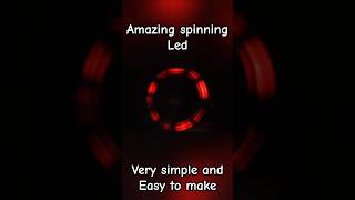 Amazing Spinning LED Effect 😲 | DIY Electronics #shorts #electronic #phonkmusic