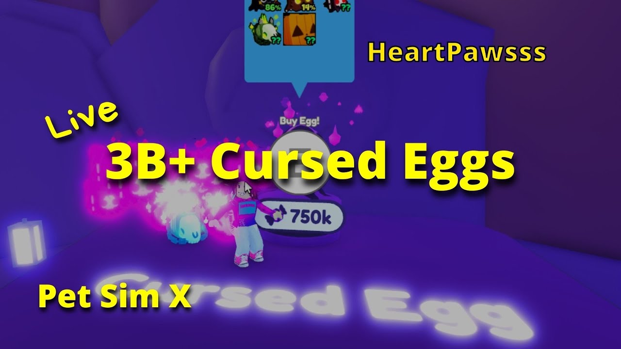 Opening 3B+ Cursed Eggs in Pet Sim X YouTube