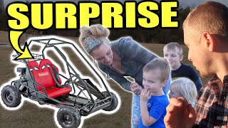 DAD SURPRISES SON With Coleman Go KART For His Birthday