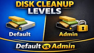 Disk Cleanup Levels - Default vs Admin