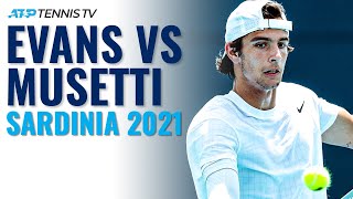 Dan Evans vs Lorenzo Musetti Highlights | Sardinia Open 2021