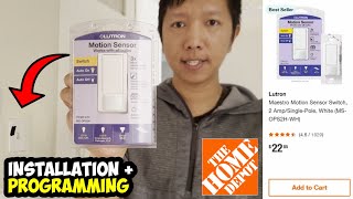 Home Depot $23 LUTRON Motion Sensor Light Switch (MS-OPS2H-WH)