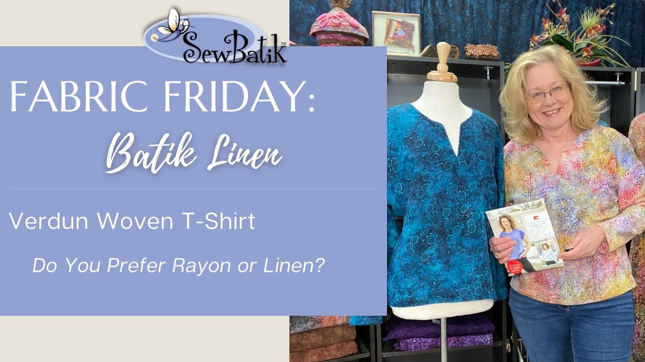 Fabric Friday  |  Batik Linen  |  Also Featuring Verdun Top + Carolyn Pajamas