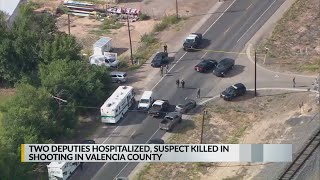 Suspect killed, another in custody following deputy-involved shooting near Los Lunas