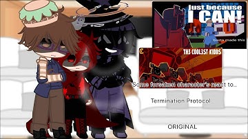 Some forsaken character’s react to…Termination Protocol! |ORIGINAL| warnings in desc