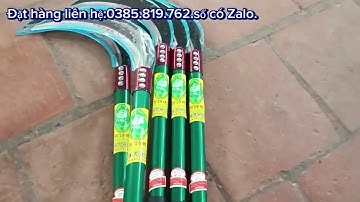 Liềm phát cỏ vườn bãi liềm khâu liêm cán xanh loại 1 độ sắc bén cao sử dụng phát cỏ vườn bờ bãi.
