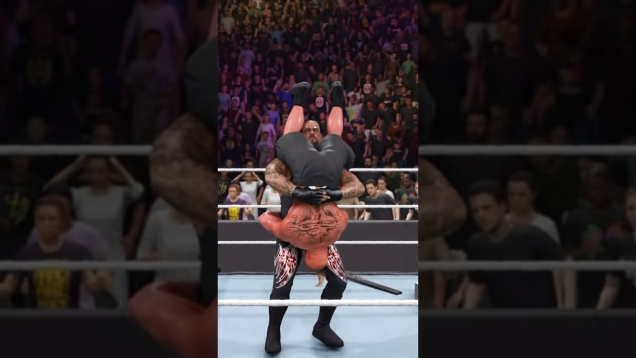 WWE 2K25 UNDERTAKER HITS BROCK LESNAR WITH A TOMBSTONE PILEDRIVER 