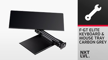 Next Level Racing F-GT Elite Keyboard and Mouse Tray Carbon Grey Instructional Video
