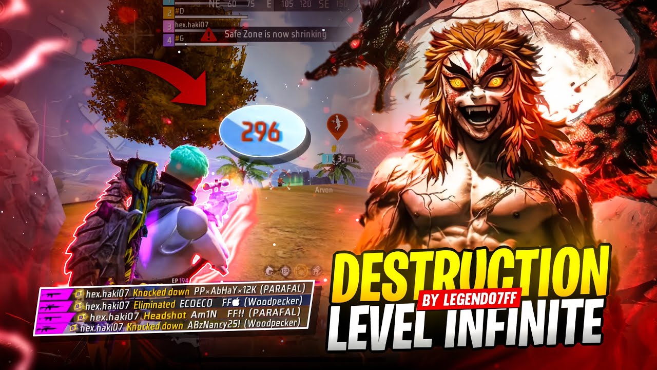 DESTRUCTION LEVEL INFINITE WITH IPHONE 13📱😈FREE FIRE INDIA TOURNAMENT HIGHLIGHTS🇮🇳BY LEGEND07 FF 👑