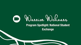 Warrior Webinar National Student Exchange