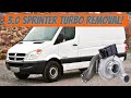 3.0 Sprinter turbo diesel Turbo removal