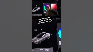 Customizing your Tesla color on the infotainment screen