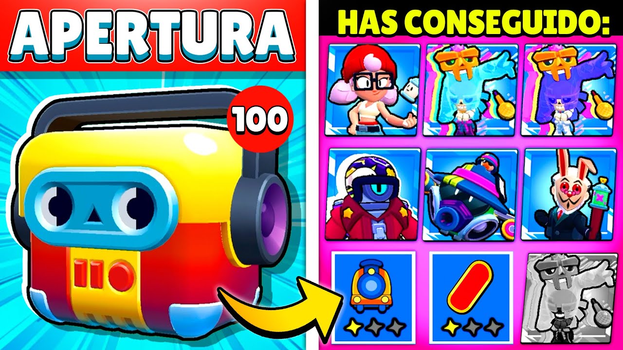 ¿LAS MEJORES? 🤩 ABRÍ 100 CAJAS SUBWAY en BRAWL STARS
