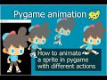 Pygame Sprite Animation (for platform game)