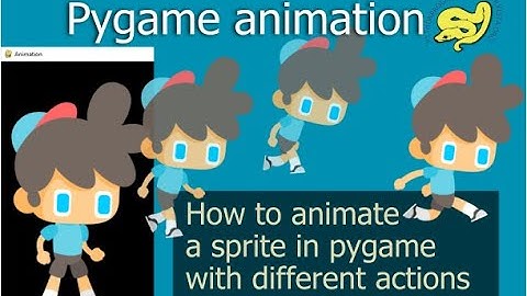 Pygame Sprite Animation (for platform game)
