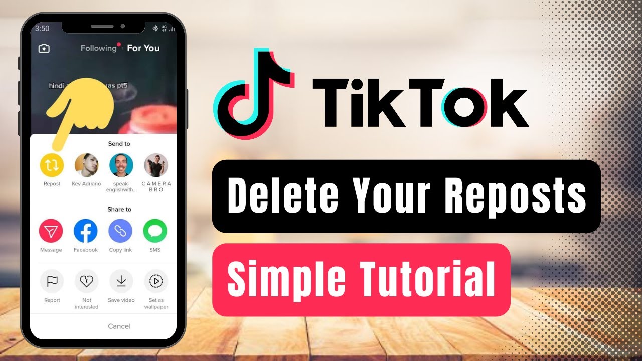 How to Delete Repost on TikTok ! [EASY STEPS] YouTube