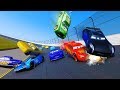 Racing crash cars 3 daytona lightning mcqueen cruz ramirez jackson storm chick hicks  friends cars