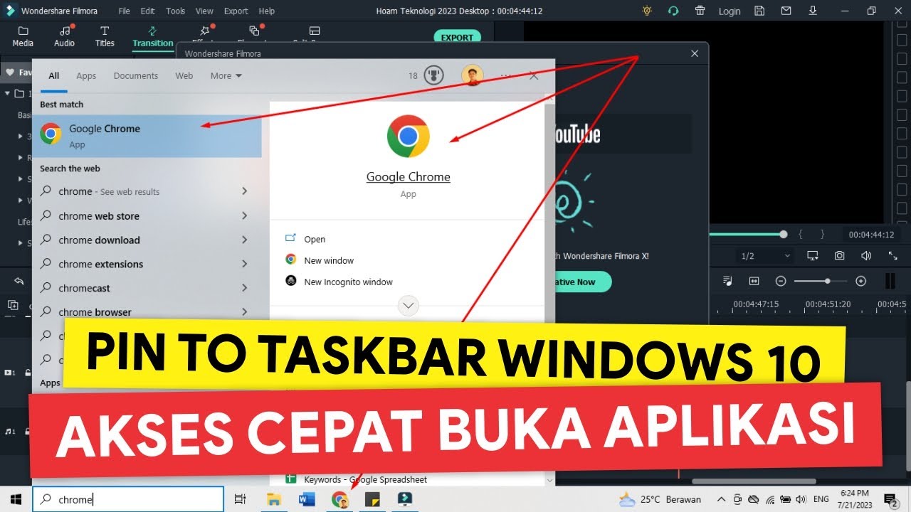 TRIK CEPAT! Cara Pin Taskbar Windows 10 | How to Pin Taskbar in Windows ...