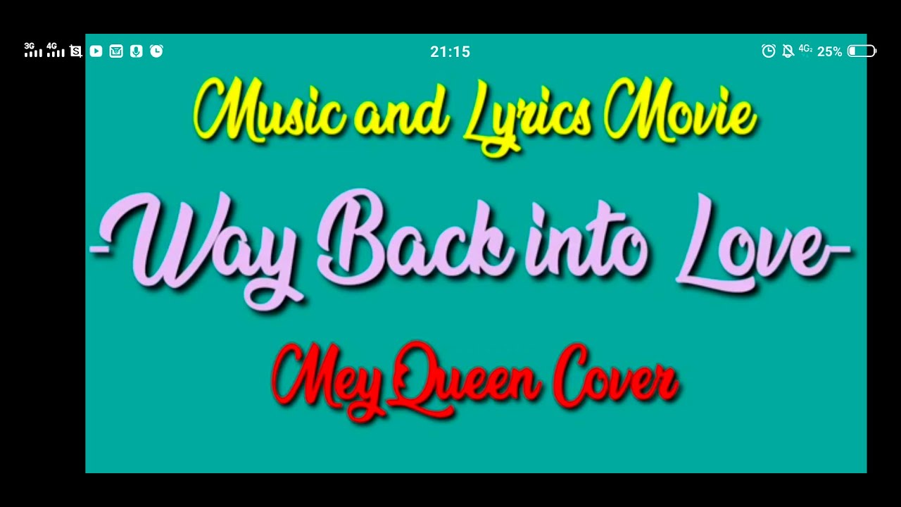 Way Back Into Love Cover Music and Lyrics Movie YouTube