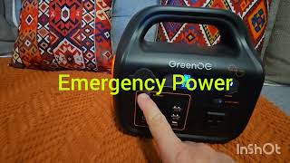 GreenOE 300w solar battery. Have an emergency backup plan!