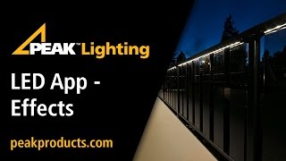 Peak Lighting LED App - Effects Peak Lighting Led System Full Installation