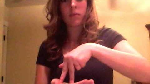 SLG101 American Sign Language I  Lesson 8 Assignment