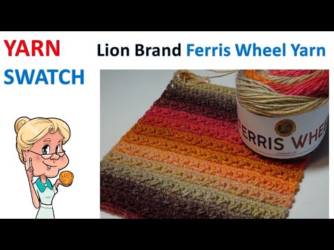 Yarn Swatch Featuring LION BRAND Ferris Wheel Yarn So beautiful