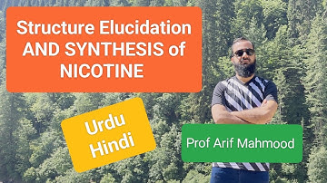 Structure elucidation and synthesis of NICOTINE ( ENGLISH LANGUAGE) | Alkaloids str and synthesis
