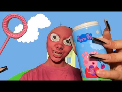 1 Minute ASMR~ There’s something in Your Eye (Peppa Pig tingles) 🥵🐷🫶🏻