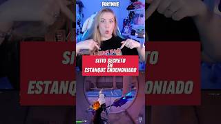 SITIO SECRETO EN ESTANQUE ENDEMONIADO #fortnite #fortniteshorts #fortniteclips #noticiasfortnite