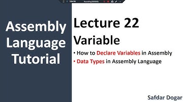 how to declare variable in assembly language | Defining Data and Variable in Assembly Language - 22