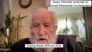 Noam Chomsky endorses an Israeli Palestinian Confederation