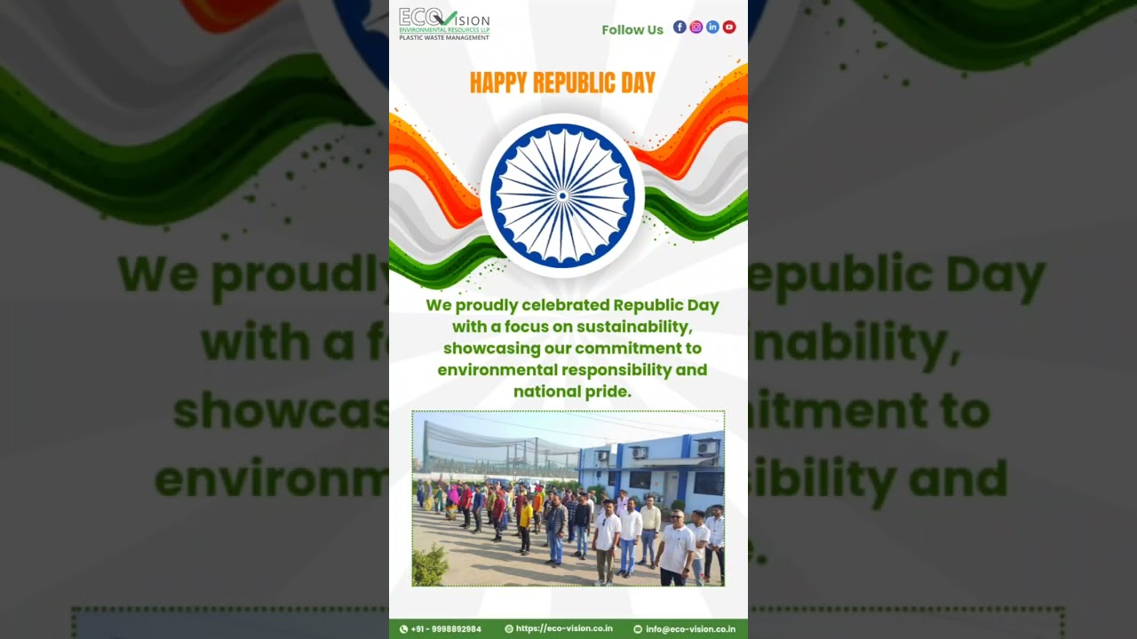 Eco Vision - Plastic Recycling Company celebrated Republic Day