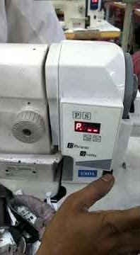 ESDA SINGLE NEEDLE DD MOTOR RESET SETTING OPTION VIDEO