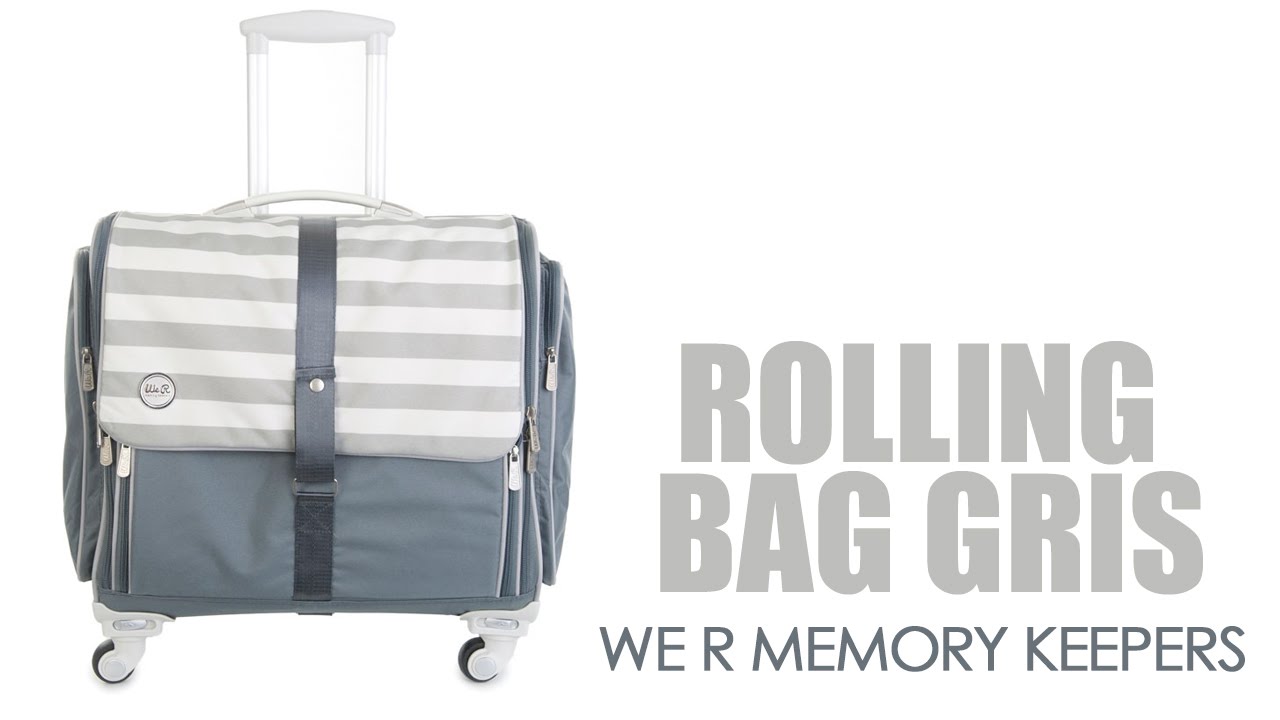 360 Crafters's Rolling Bag Gris y Blanco - We R Memory Keepers