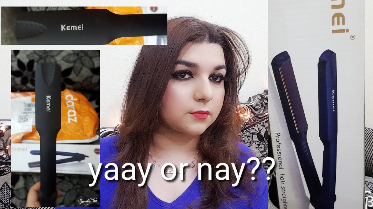 How i straight my hair? Flat iron under 800 from daraz.pk YouTube