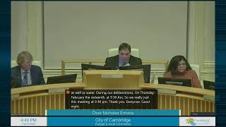 Budget and Audit Committee Meeting - February 9, 2023