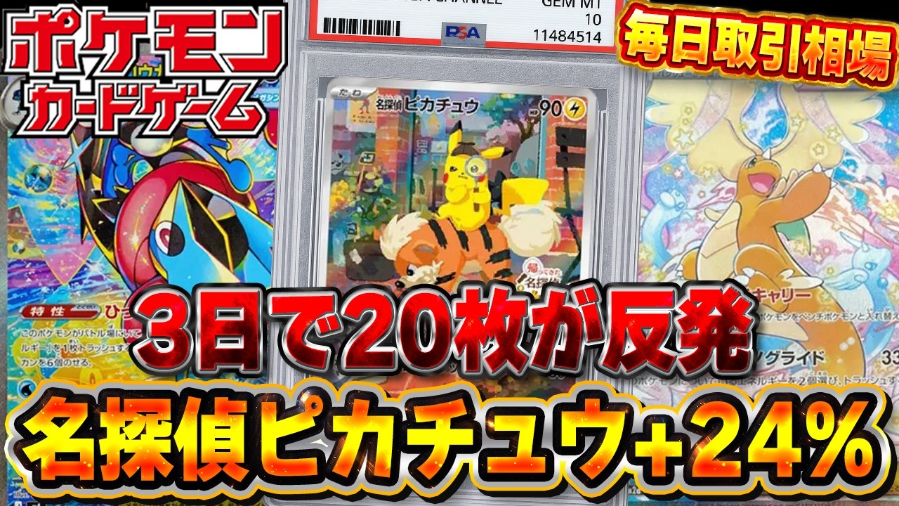 Pokémon Cards] Top 20 Cards Bounce Back Across the Board in 3 Days