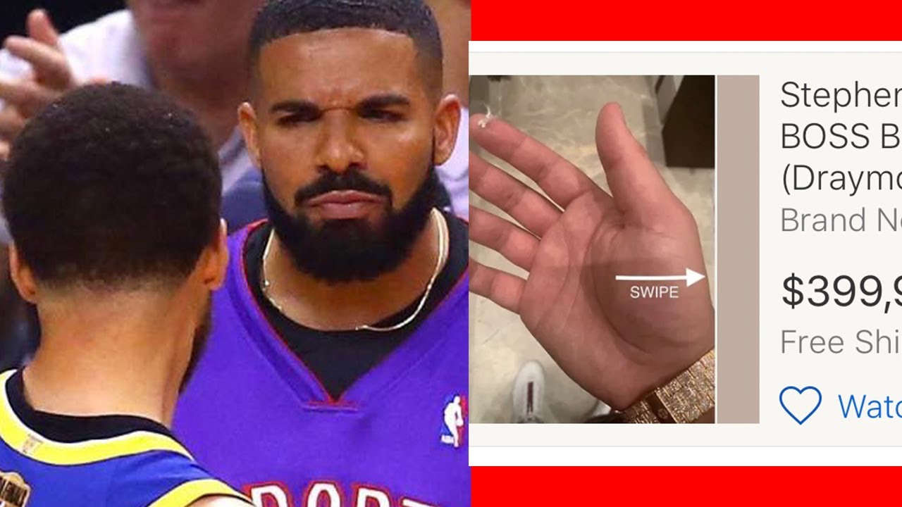 Drake Trolls Steph Curry At NBA Finals, Wears Father's Raptors Jersey &  Says He Has Curry's Hair Lint For Sale - theJasmineBRAND