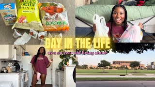 DAILY VLOG!! | (20 year old living alone, thrifting, Asian market, hauls, cooking, donating, etc.)