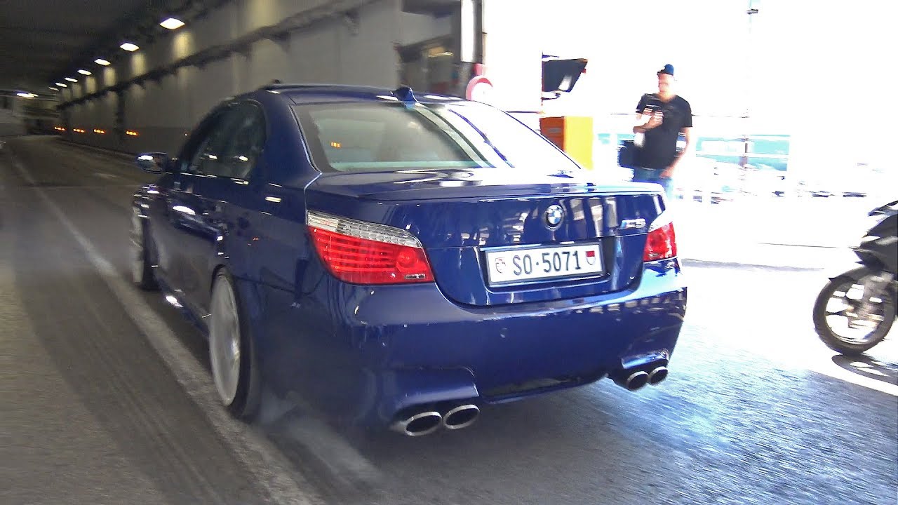 Bmw M6 V10 Crazy Burnouts Accelerations Epic V10 Sounds Youtube