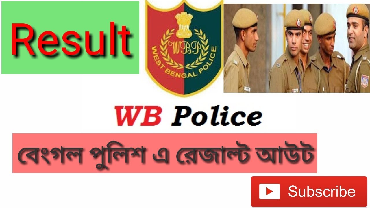 WBPOLICE SUB INSPECTOR SI RESULT 2018  WBpolice SI Result 2018